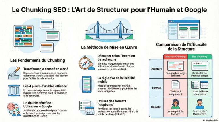 Infographie du Chunking SEO par Bernard Sperandio