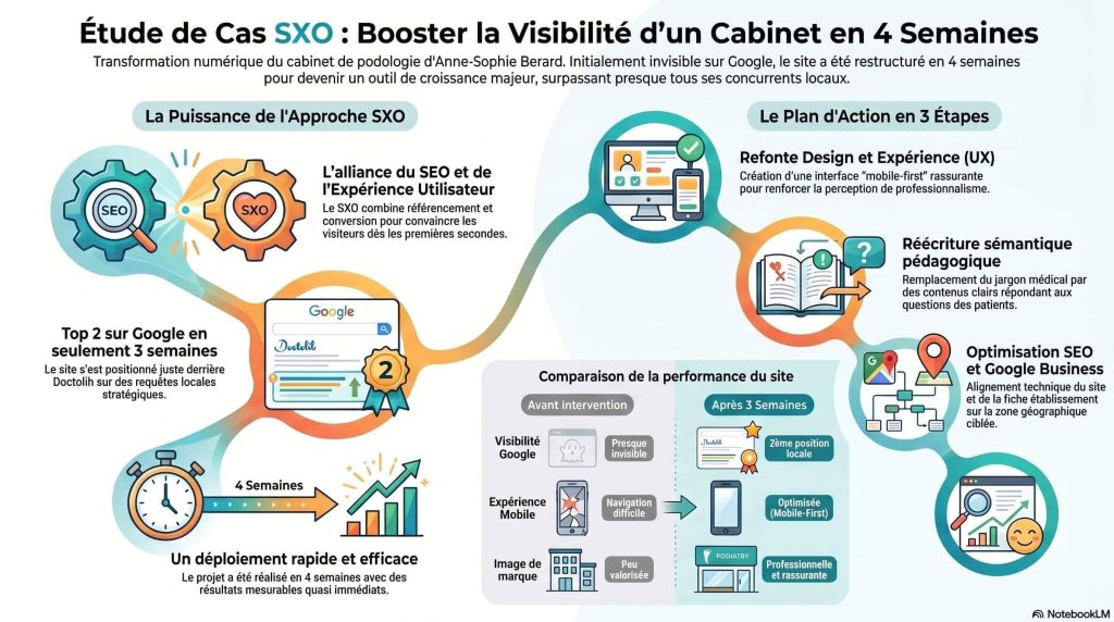 Infographie d'une stratégie SXO effectuée par Bernard Sperandio - consultant SXO